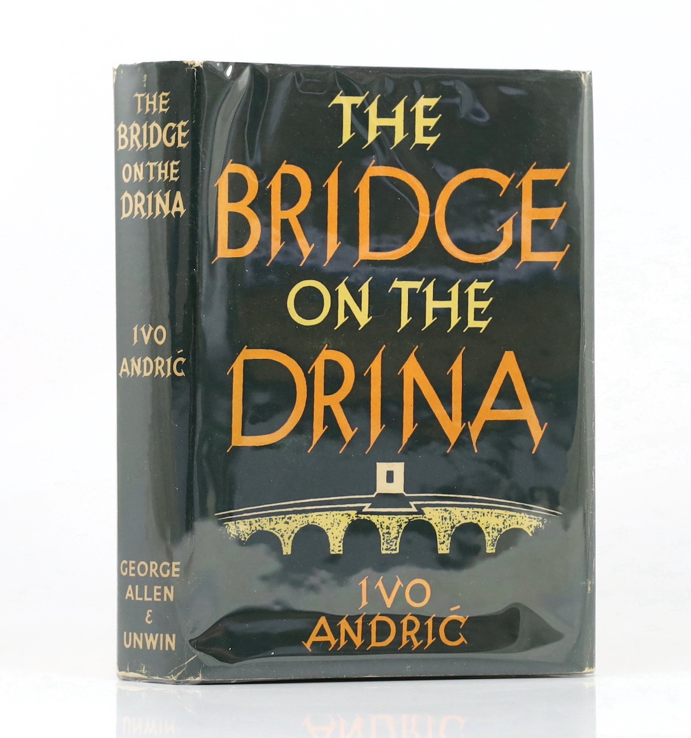 Andric, Ivo - The Bridge on the Drina, 1st English edition, translated from the Serbo-Croat by Lovett F. Edwards, 8vo, green cloth with gilt lettered spine, in unclipped d/j, George Allen & Unwin, London, 1959